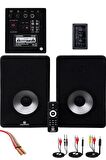 Maxword RM-500 Aktif Stüdyo Referans Monitörü 5 İNÇ ÇİFT Bluetooth USB 180 Watt
